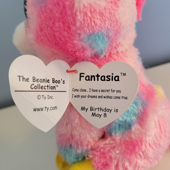 The Beanie Boo's Collection Set of 4 Unicorn Owl Cat Monkey 2015 2016 TY Beanies - Picture 5 of 16